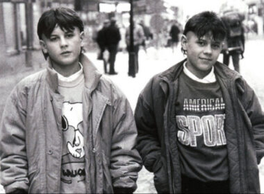 Krzysztof i Adam Zielińscy w Szwecji, zima 1985