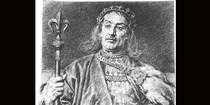 Na rysunku Władysław III Laskonogi według Jana Matejki)