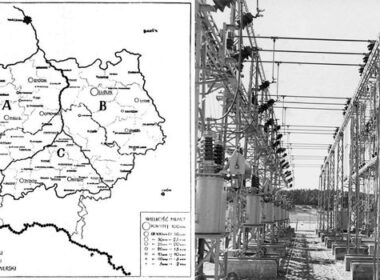 Centralny Okręg Przemysłowy, mapa, elektrownia