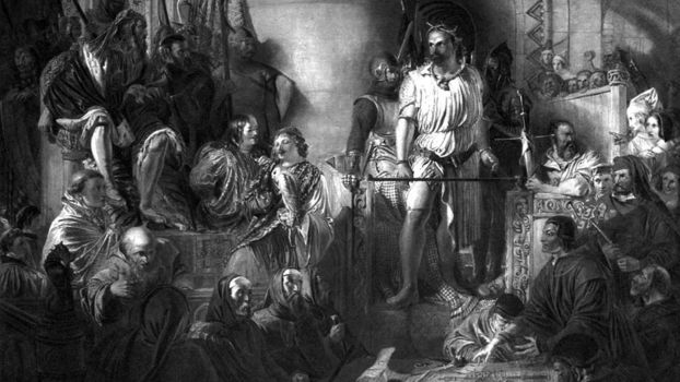 5 sierpnia 1305 roku miało miejsce aresztowanie Williama Wallace’a, bohatera narodowego Szkotów