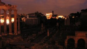 Powstanie Cesarstwa Rzymskiego forum romanum